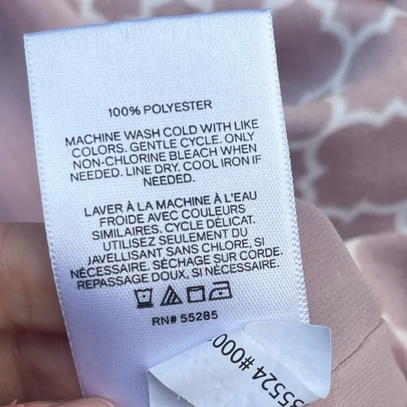 Express Pink & White Dressy Tank Top Size Large - Picture 5 of 5